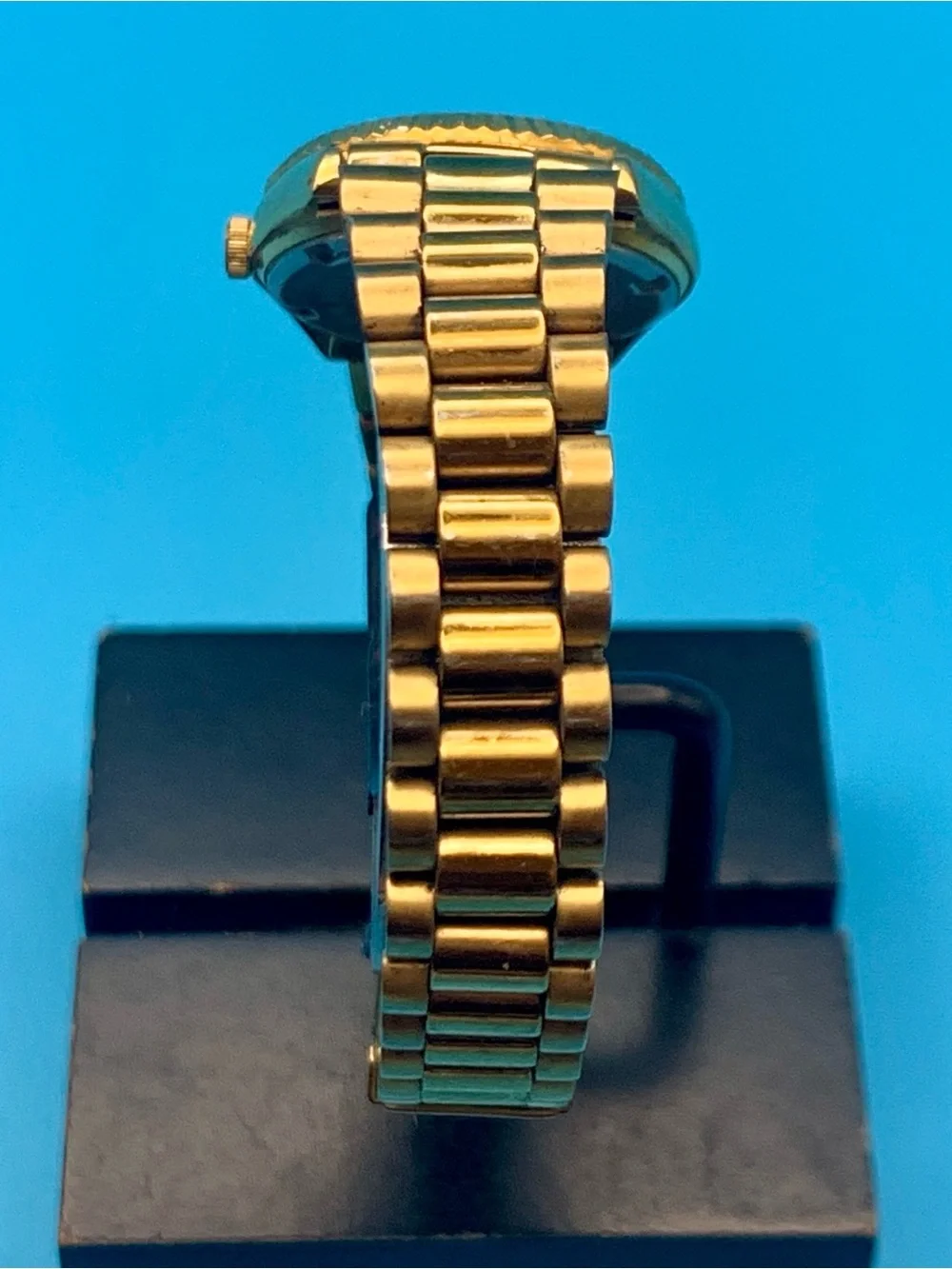 SEIKO 3Y03-0160 Women’s Vintage Watch Fluted Bezel Day/Date Working New Battery